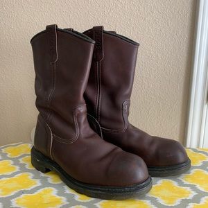 Red Wing Steel Toe Boots size 10